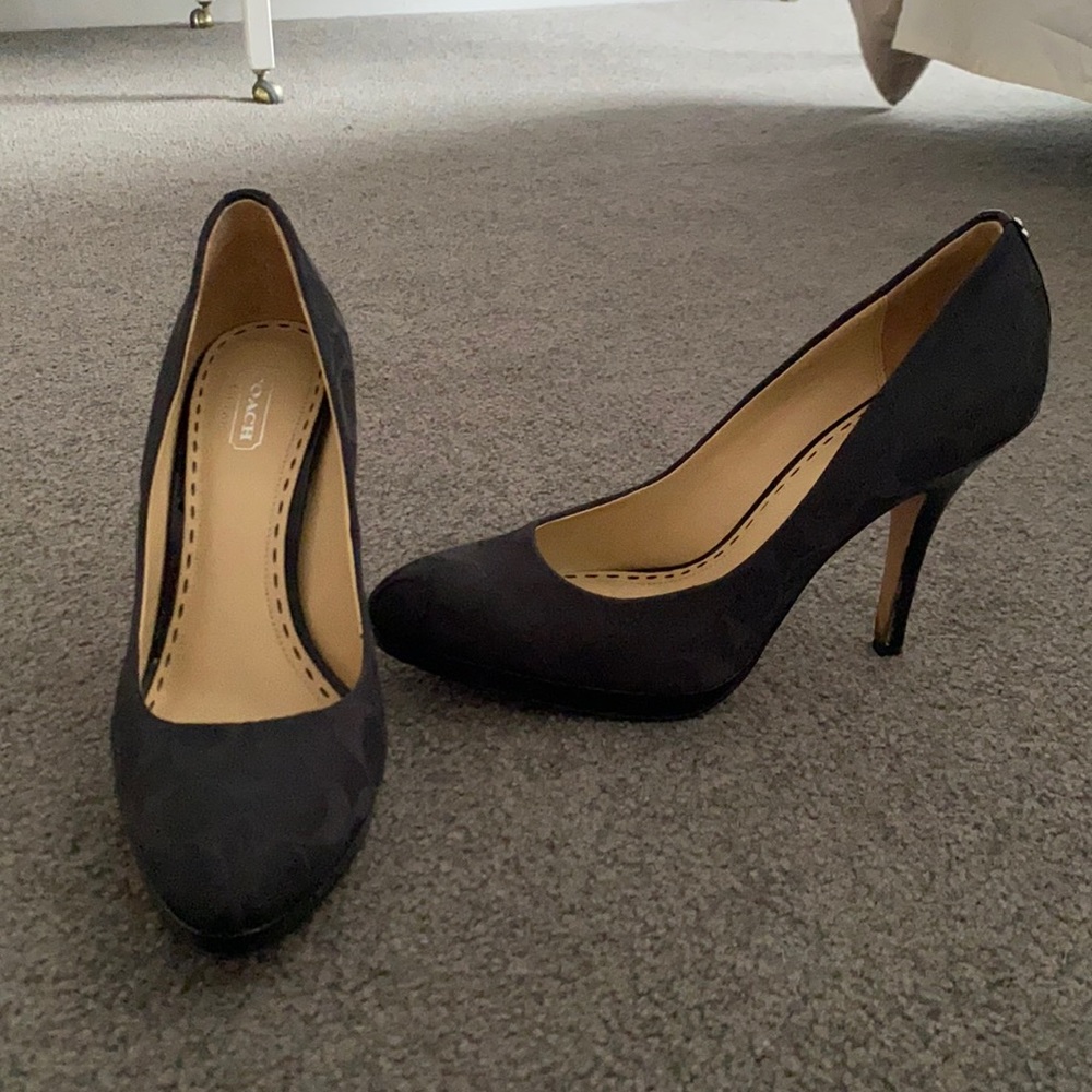 Women's Black Coach high heels